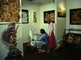 Bambang Oetoro demonstrates batik art in first batik gallery